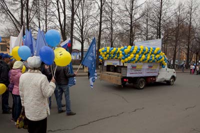 Радиомашина для демонстраций выборов Пермь